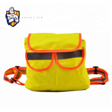 child hi-vis reflective single strap messenger bag, 100% polyester cartoon design high-capacity schoolbag for safety protection